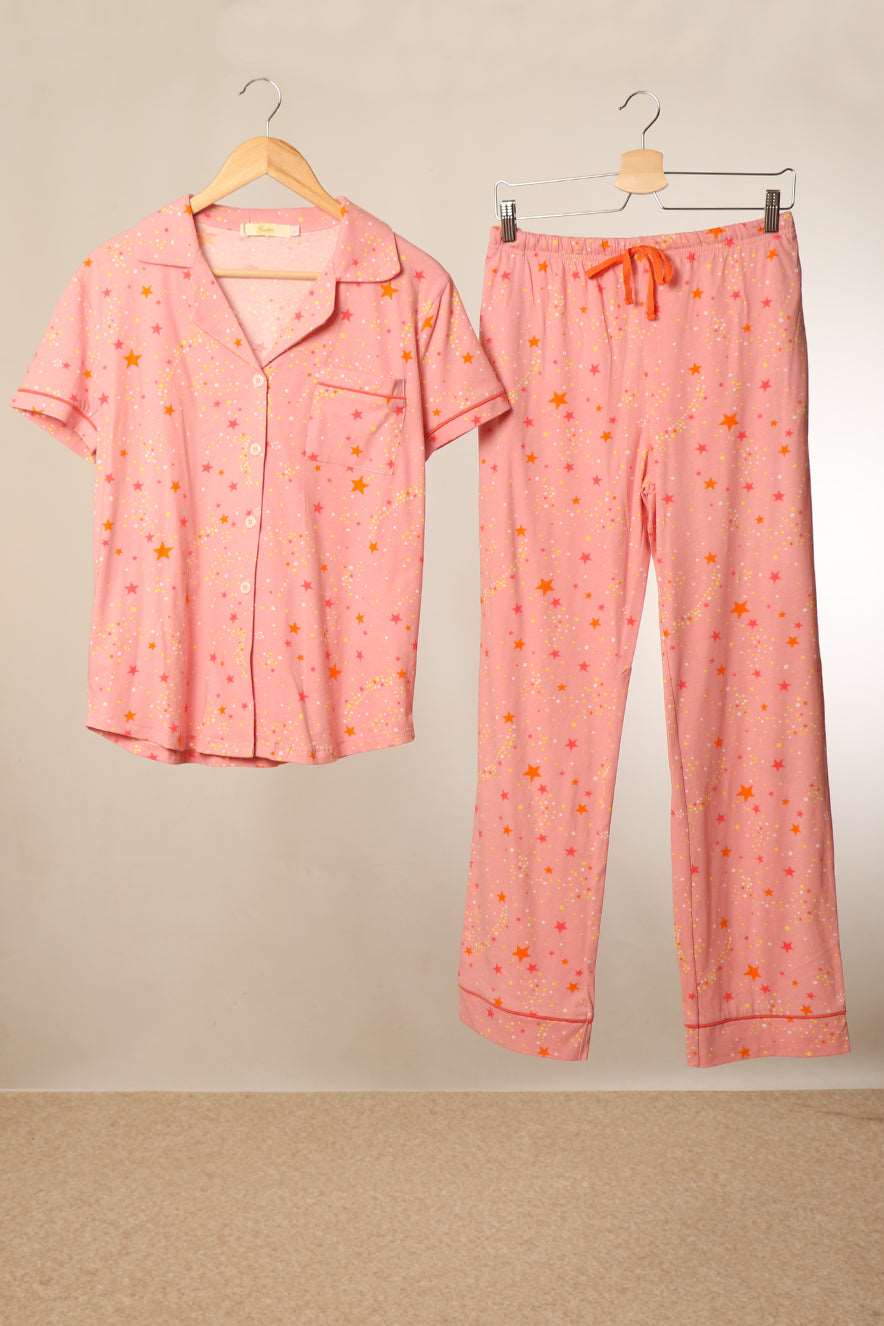 Light Pink Shooting Star Pyjamas