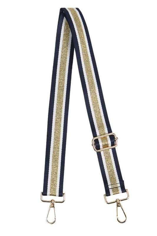 Gold & Navy Blue Bag Strap