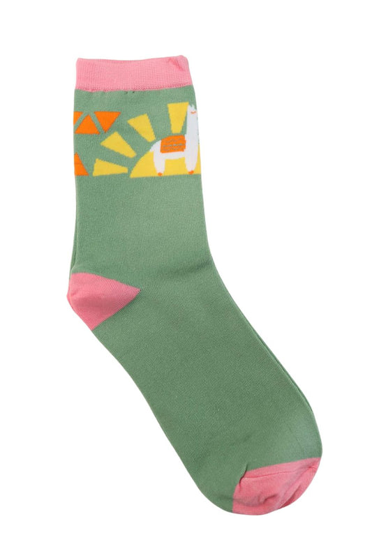 Sun & Llama Women's Socks - Allison's Boutique