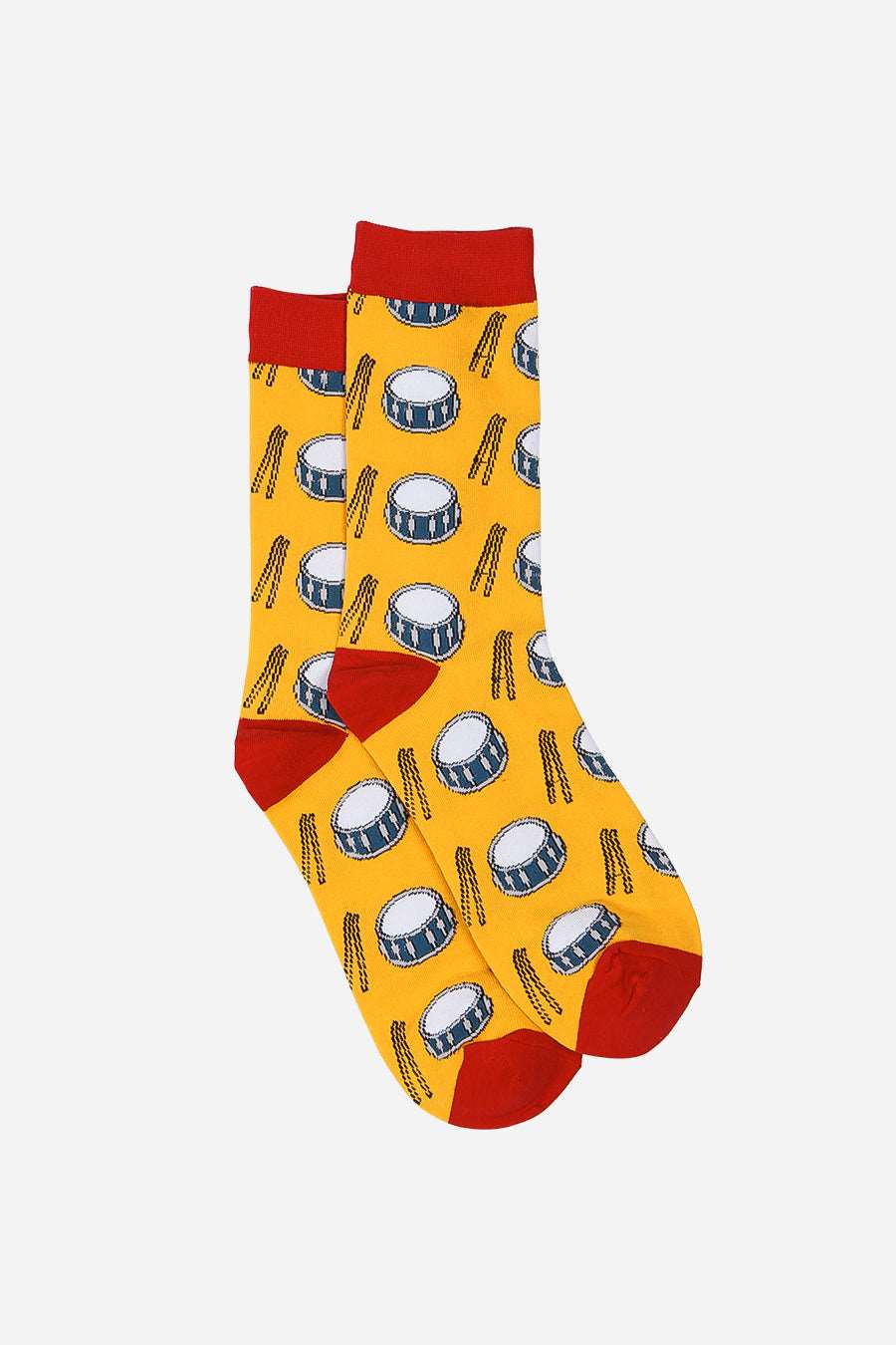 Yellow & Red Drum Men's Socks