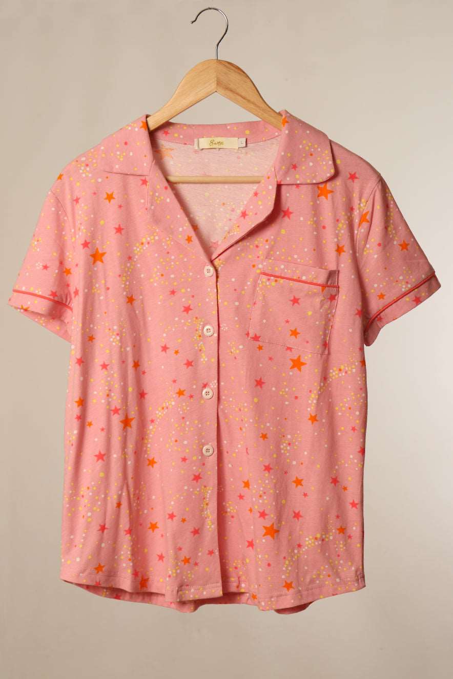 Light Pink Shooting Star Pyjamas