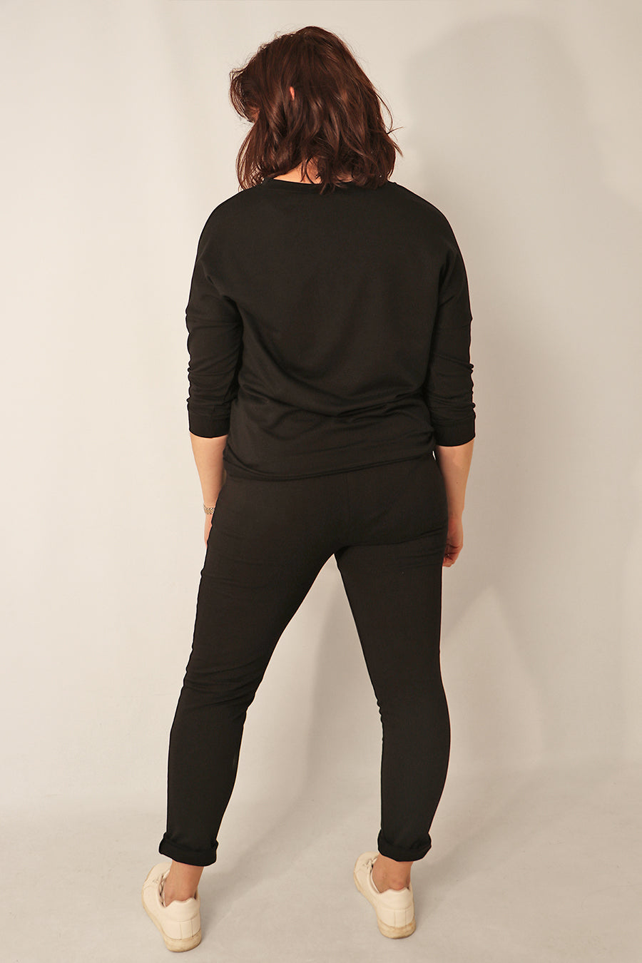 Black Plain Jogging Bottom - Allison's Boutique