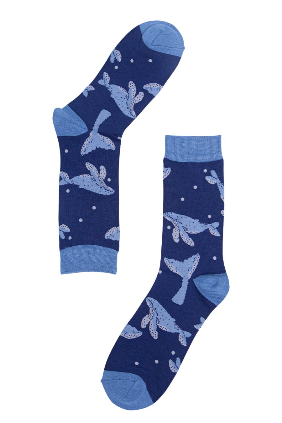 Mens Bamboo Socks Blue Whale Animal Socks - Allison's Boutique